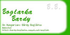 boglarka bardy business card